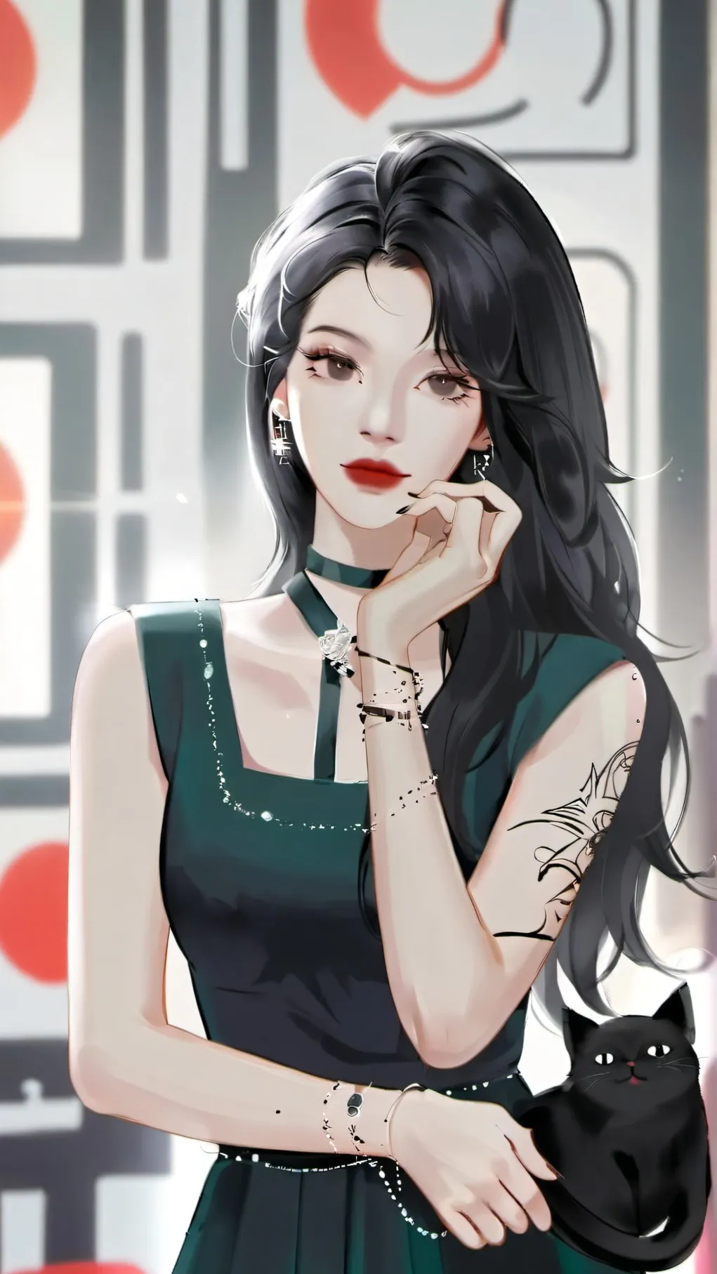 ai character: Emiliana background