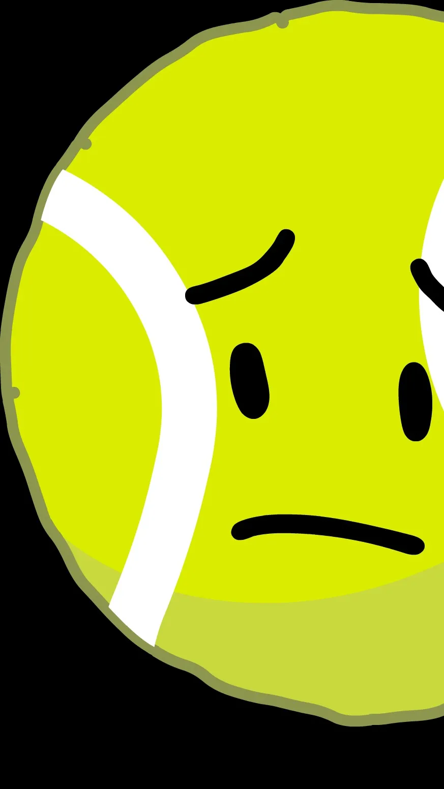 ai character: Tennis Ball (BFDI) background