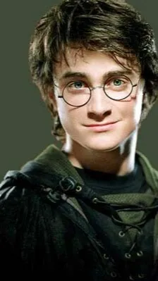 ai character: Harry Potter 🧡❤ background