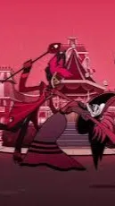 ai character: Alastor x Rosie background