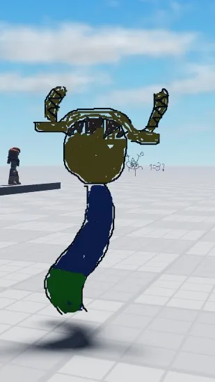 ai character: Glitched E29 background