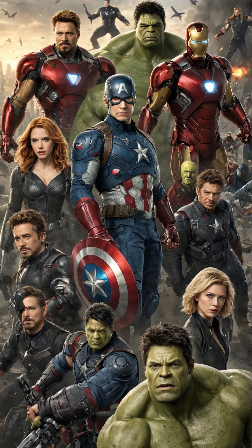 ai character: Avengers background
