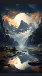 ai character: another world background