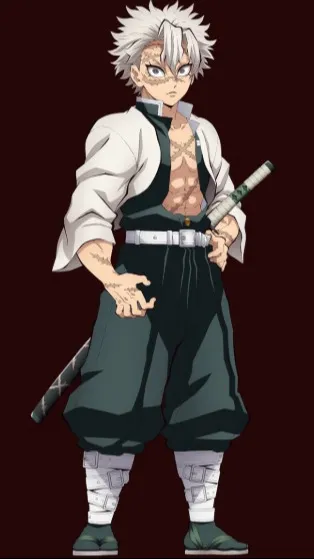 ai character: Sanemi shinazugawa background