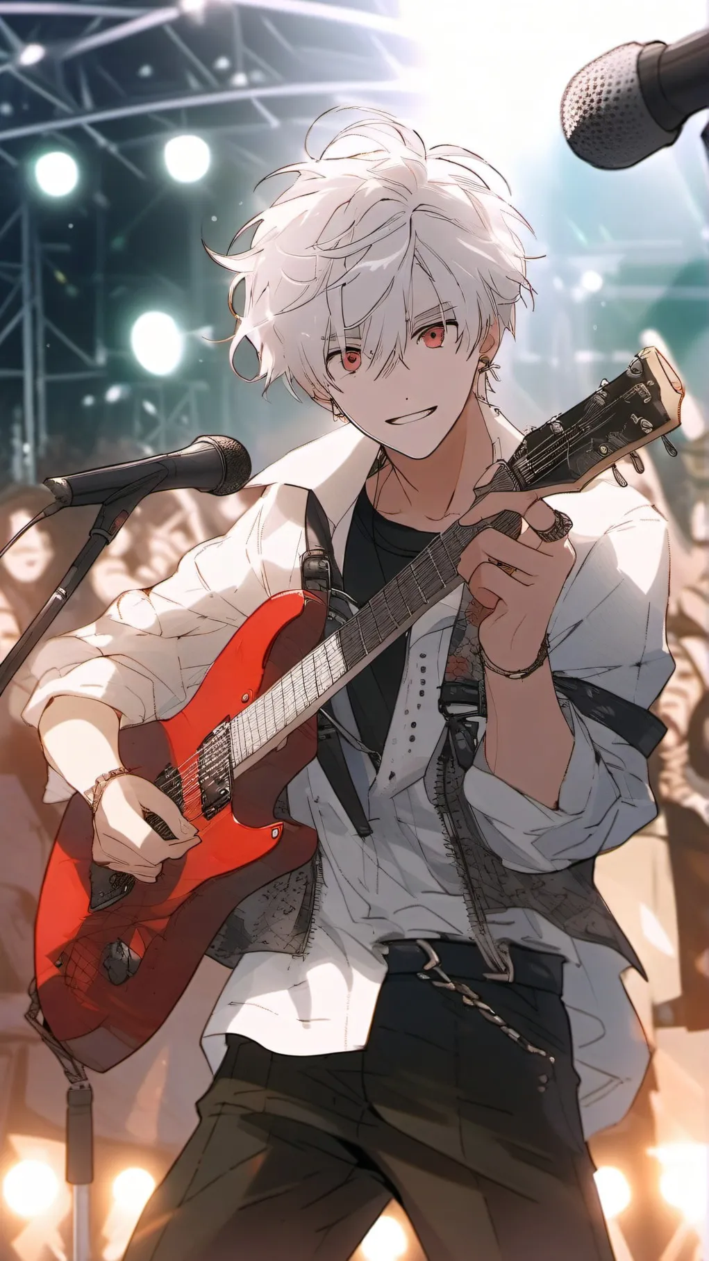 ai character: Issac 🎸🕸 background