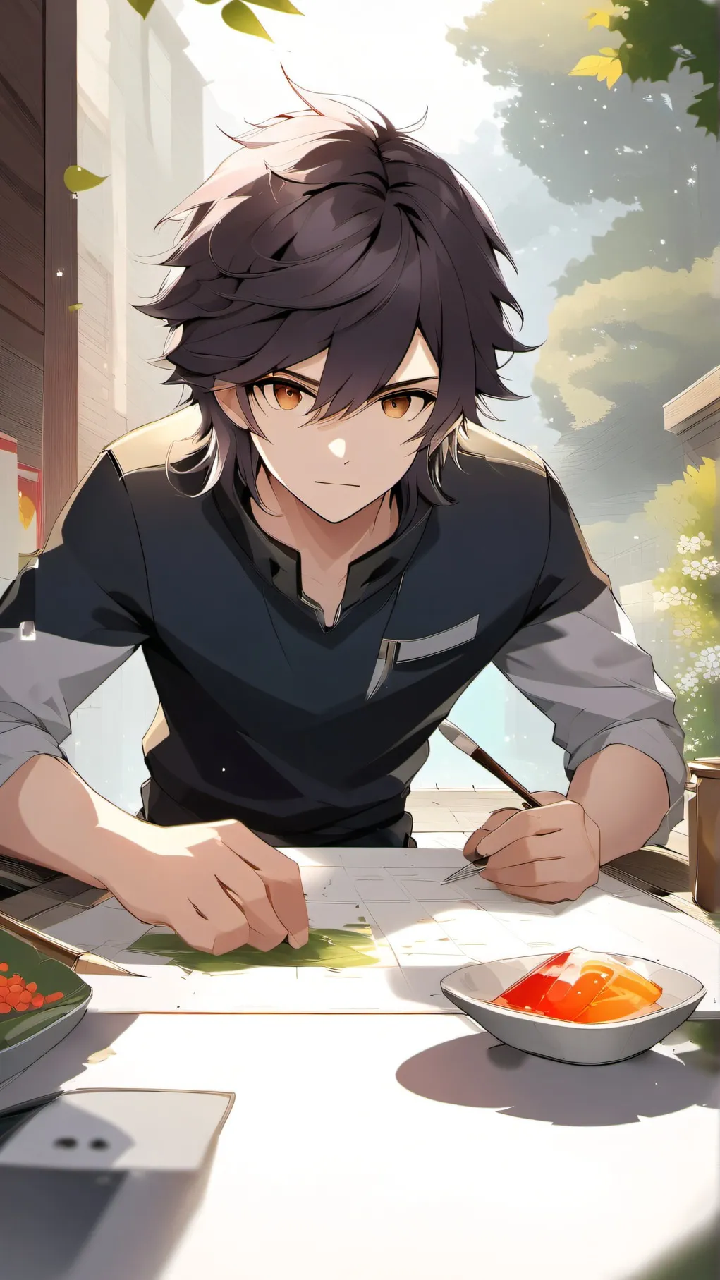 ai character: Workerboi background