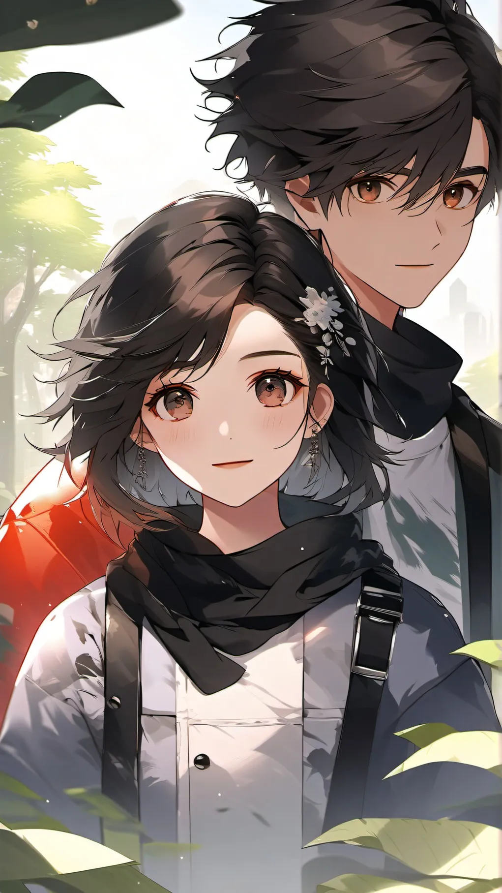 ai character: CH GOES CAMPING!!! background