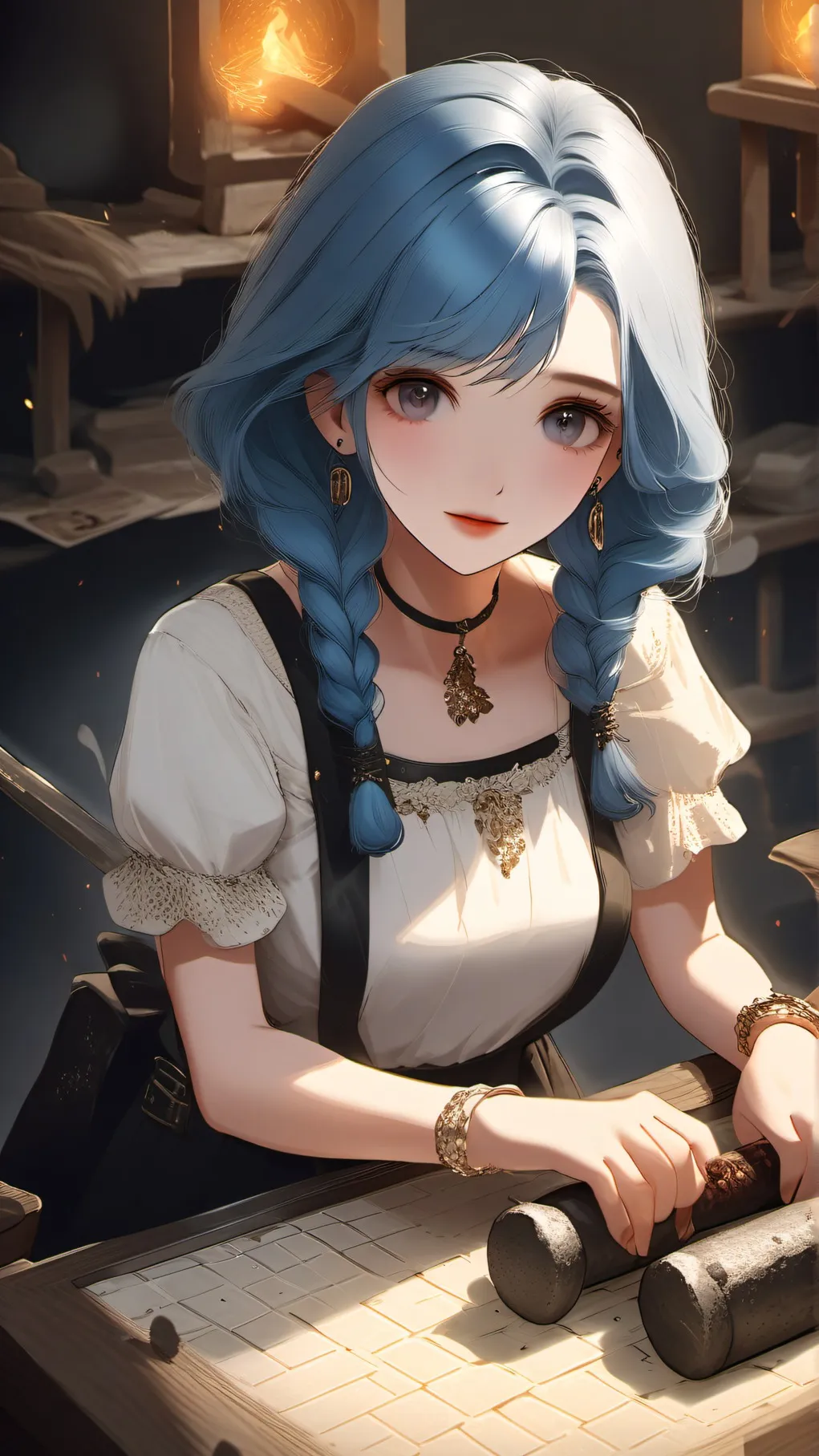 ai character: Funneh as fnsker background