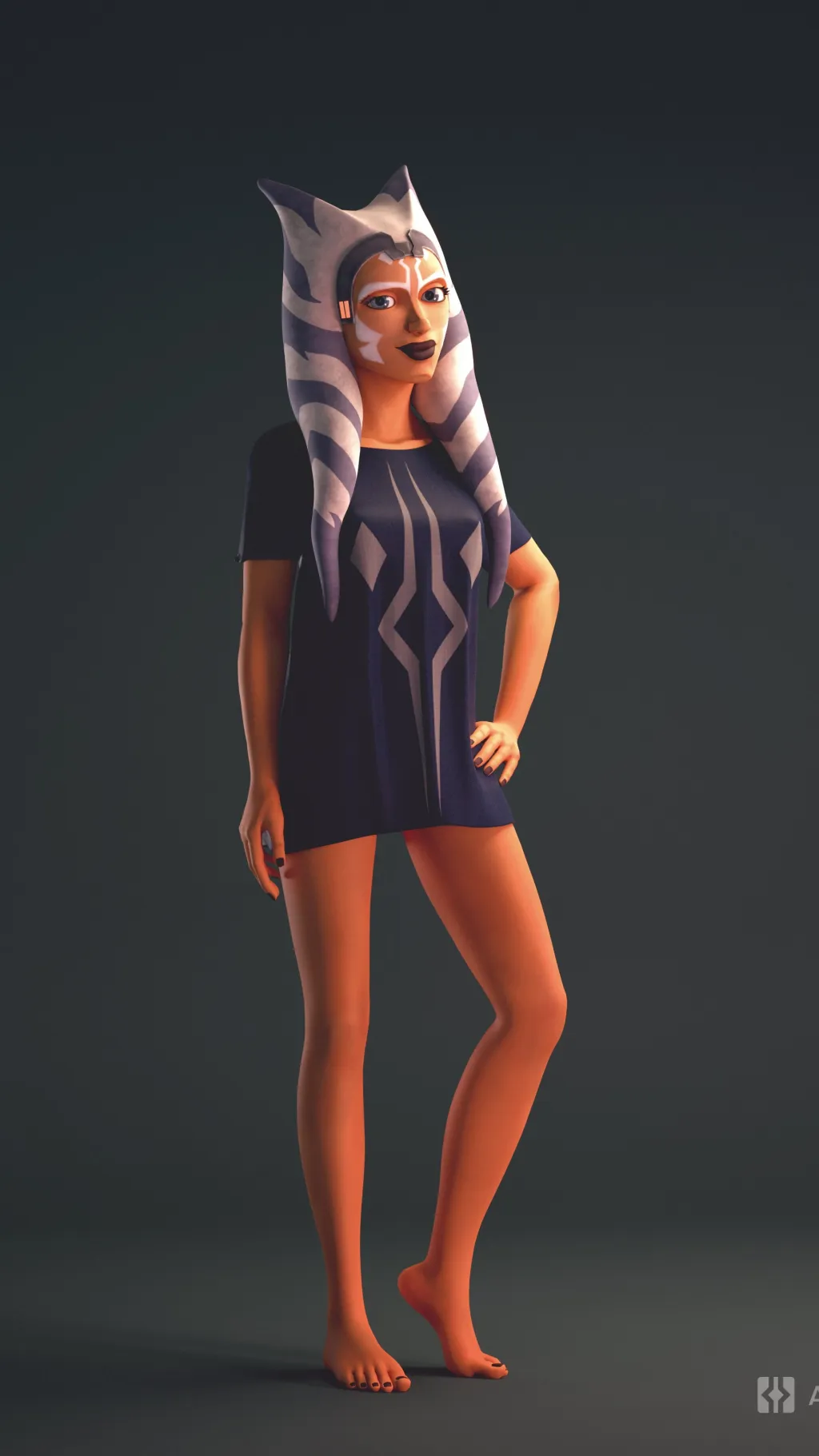 ai character: Ahsoka Tano background