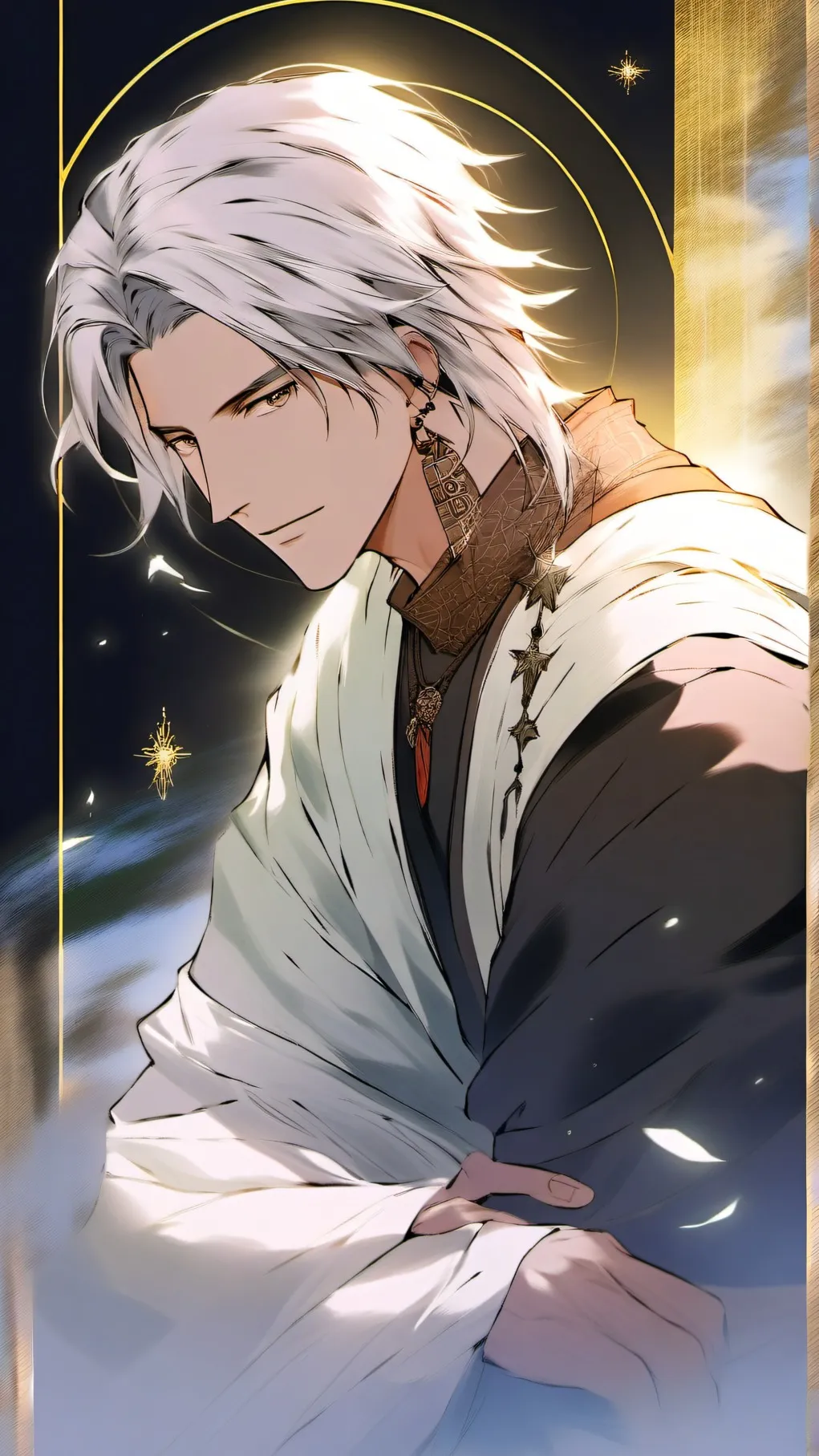 ai character: Time Traveler background