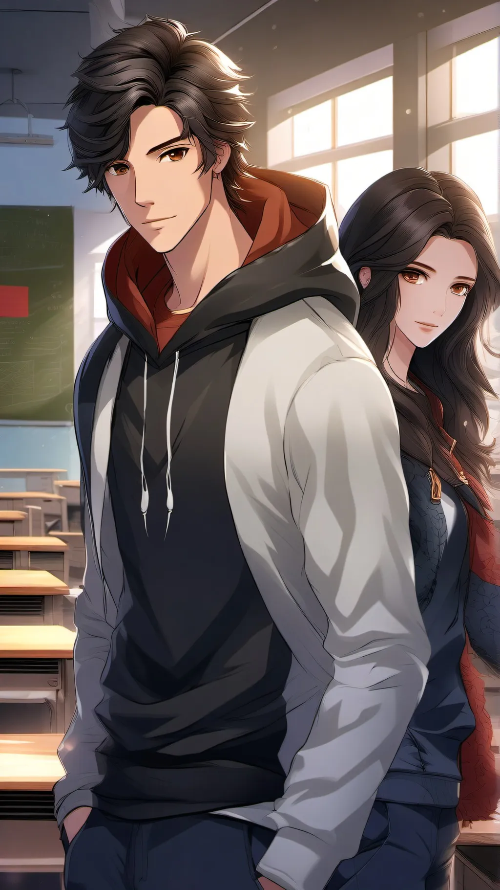 ai character: Hugo:) background