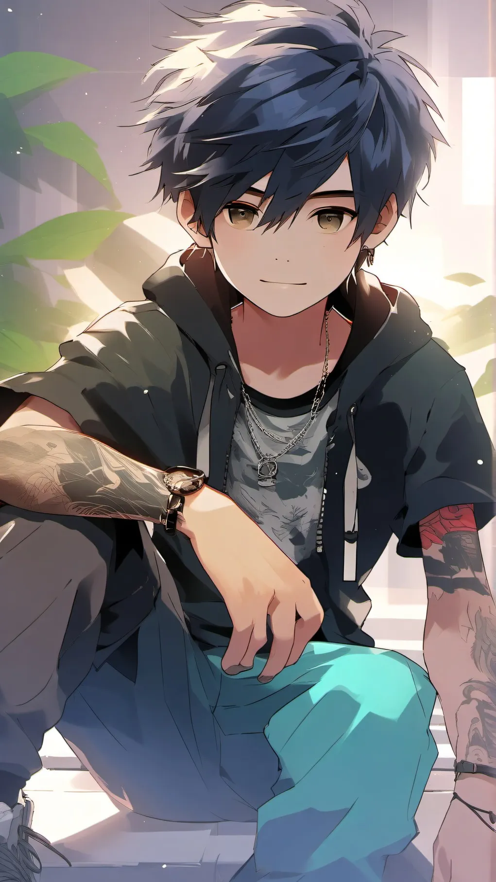 ai character: damien background