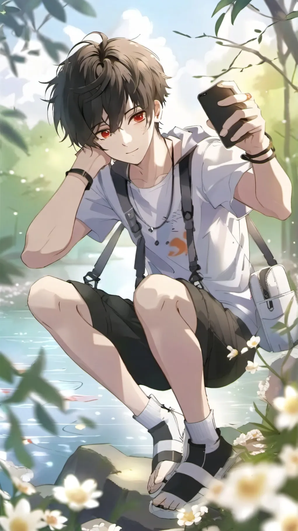 ai character: iPad kid background
