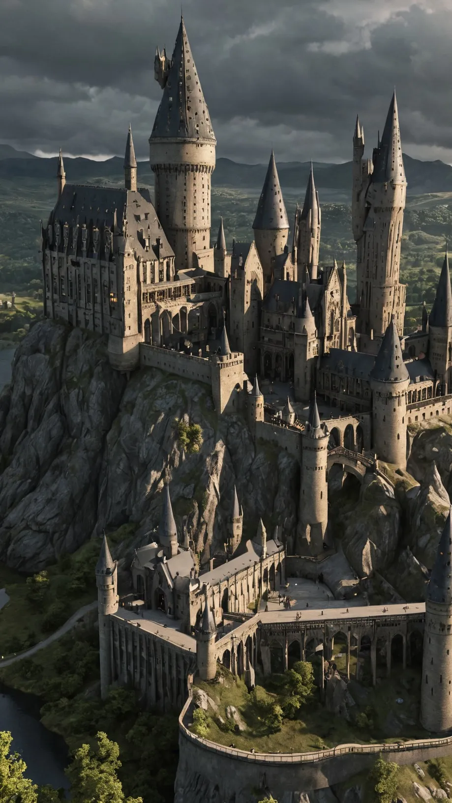 ai character: Hogwarts VI background
