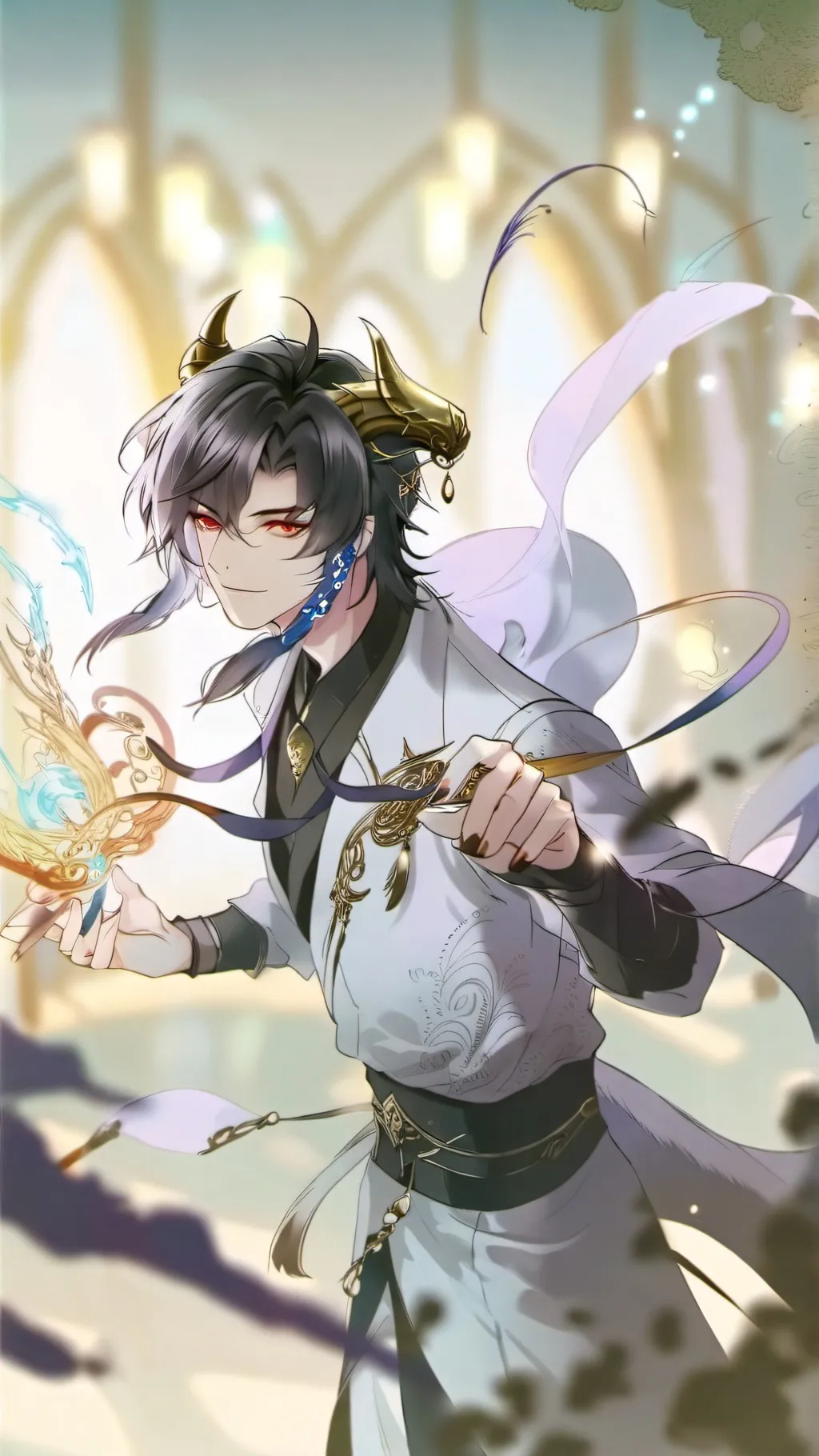 ai character: Demon first type background