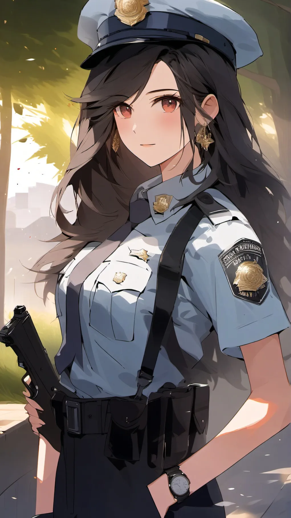 ai character: cop background