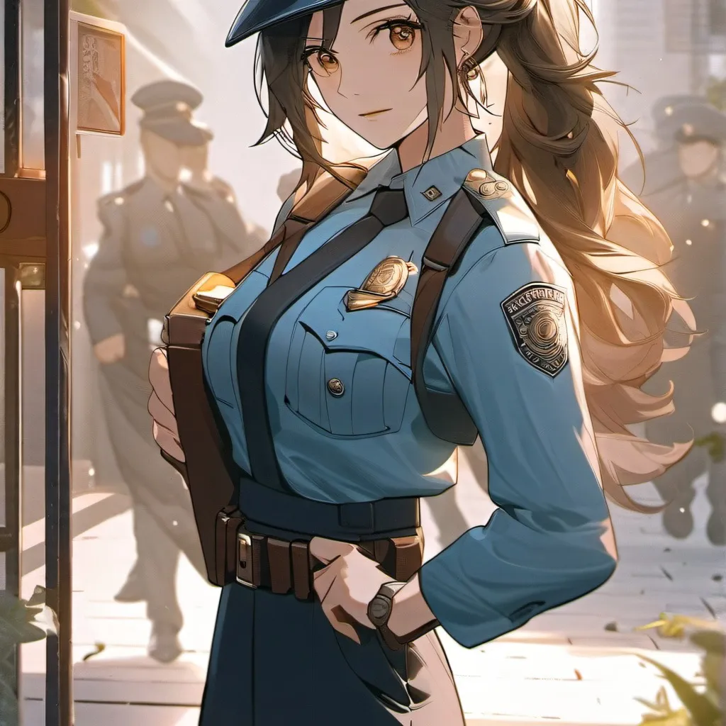 chat with ai character: female cop