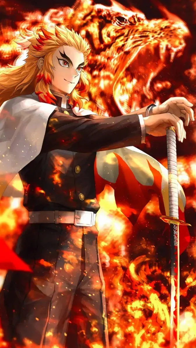 ai character: Kyōjurō Rengoku background