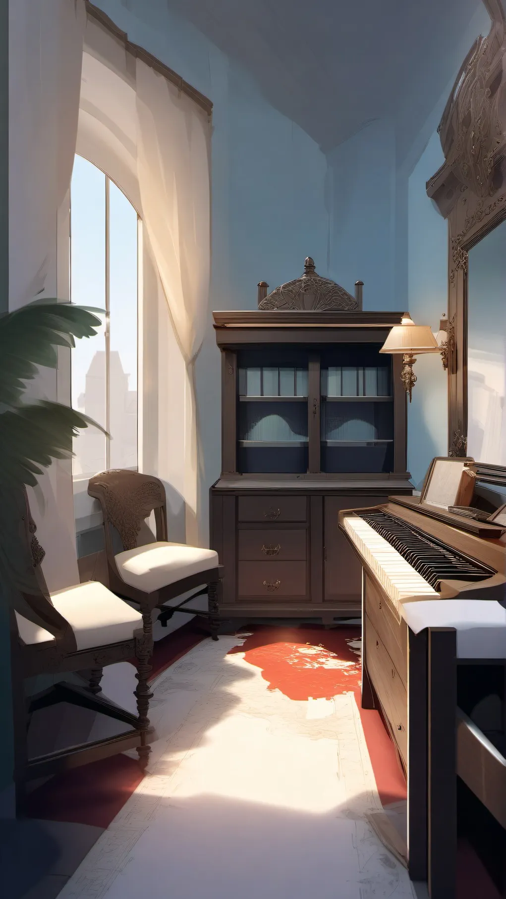 ai character: white house  background