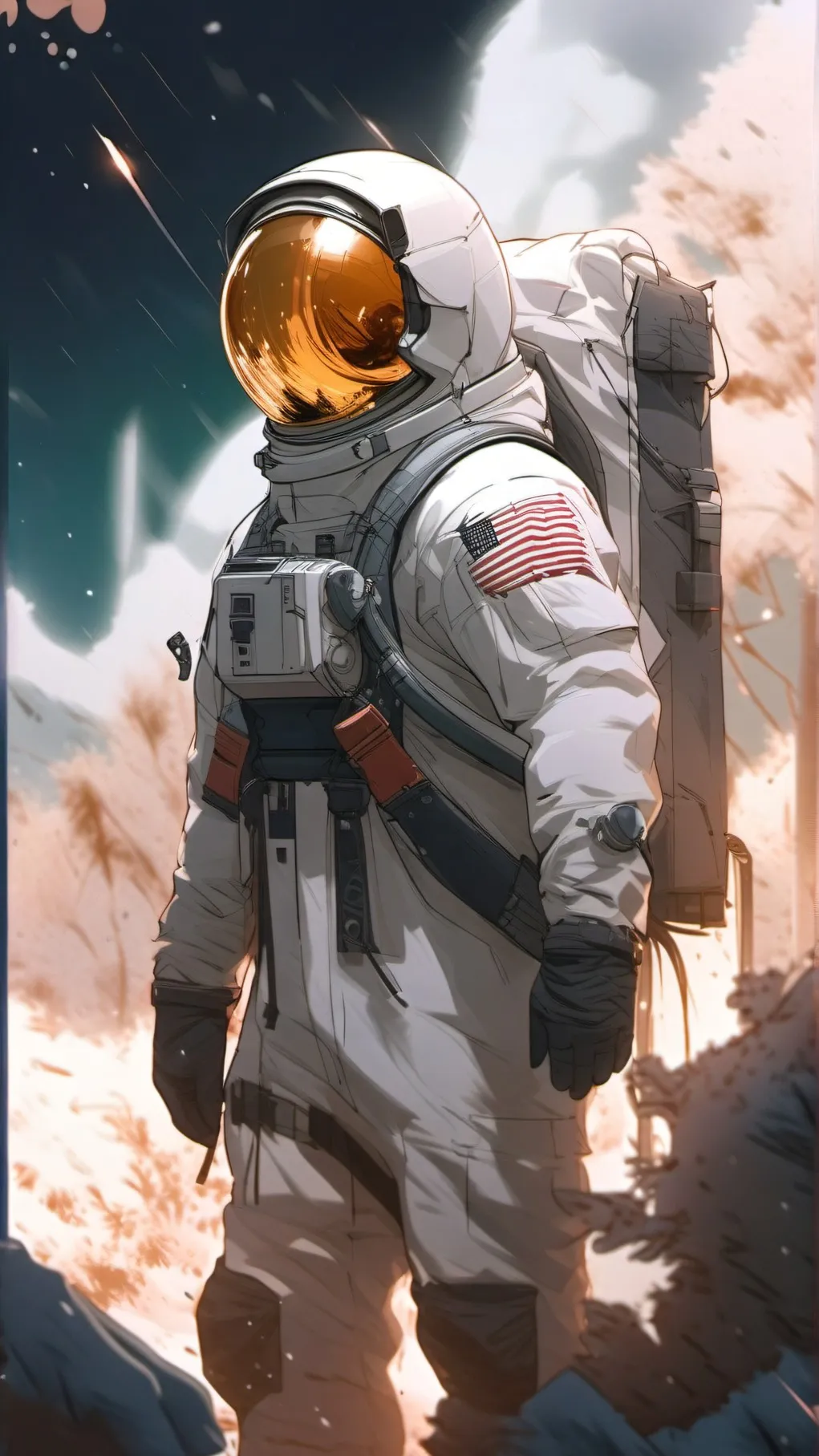 ai character: apollo 11 mission  background