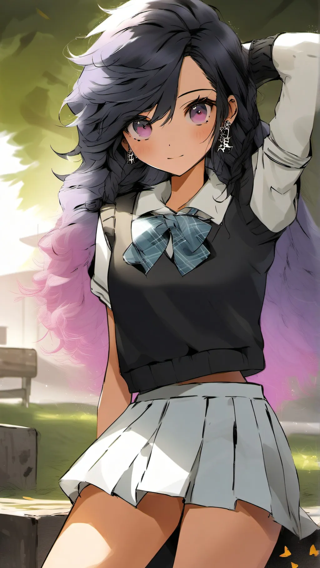 ai character: mha winter background