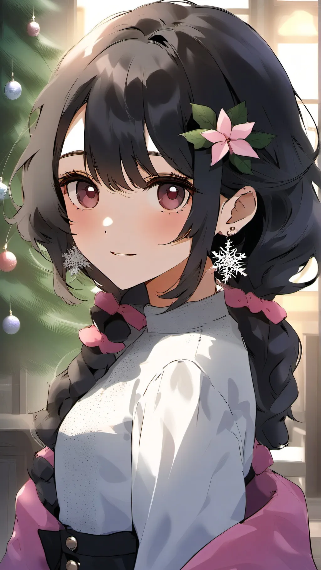 ai character: mha fun Christmas! background
