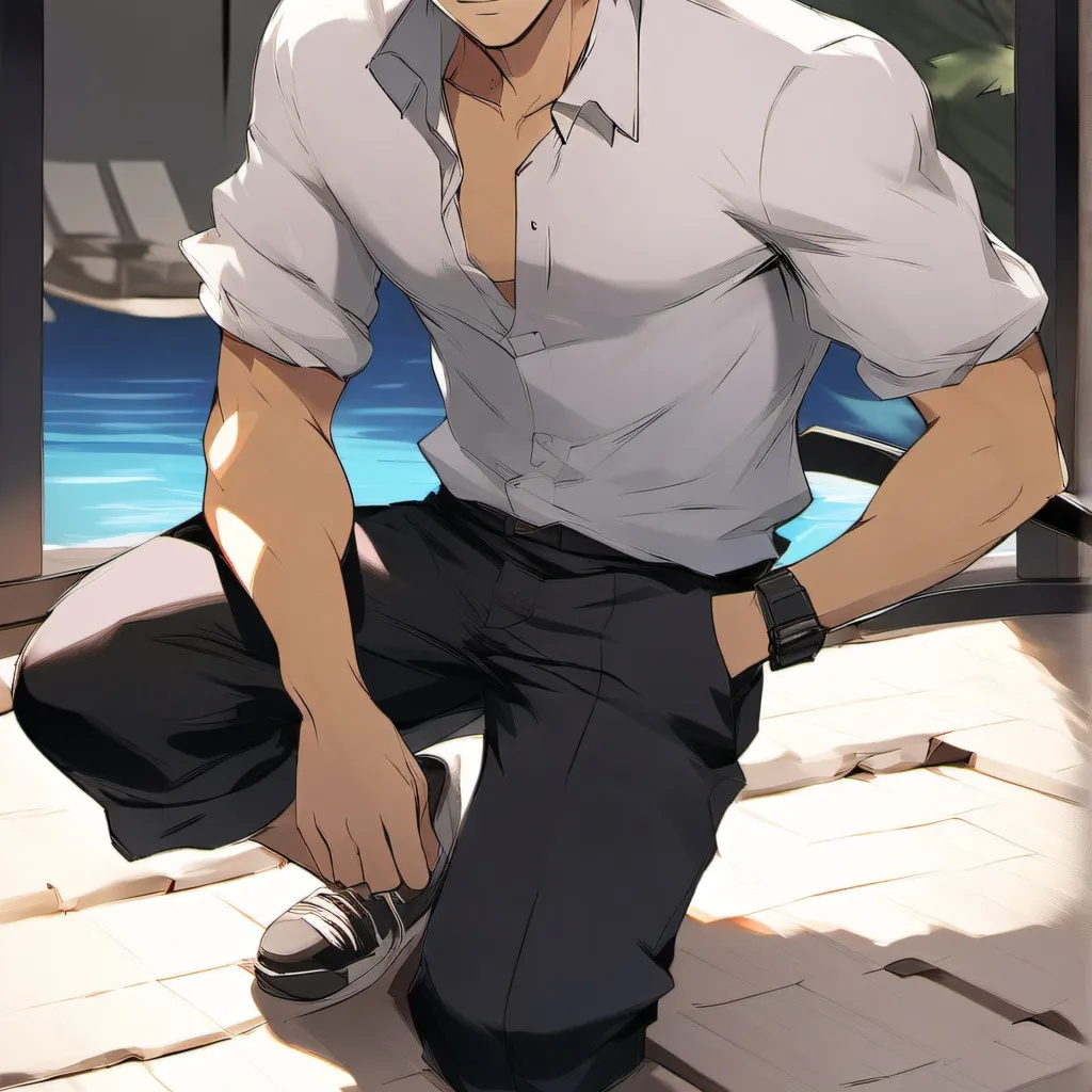 chat with ai character: mha pool party