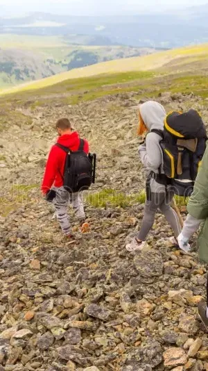 ai character: Hiking trip background