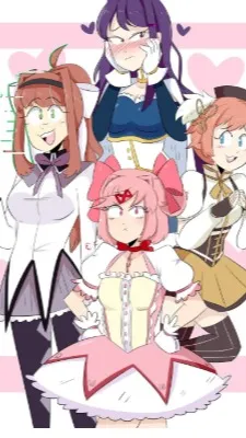 ai character: DDLC X Madoka gc background
