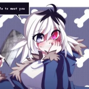 chat with ai character: Female horror sans