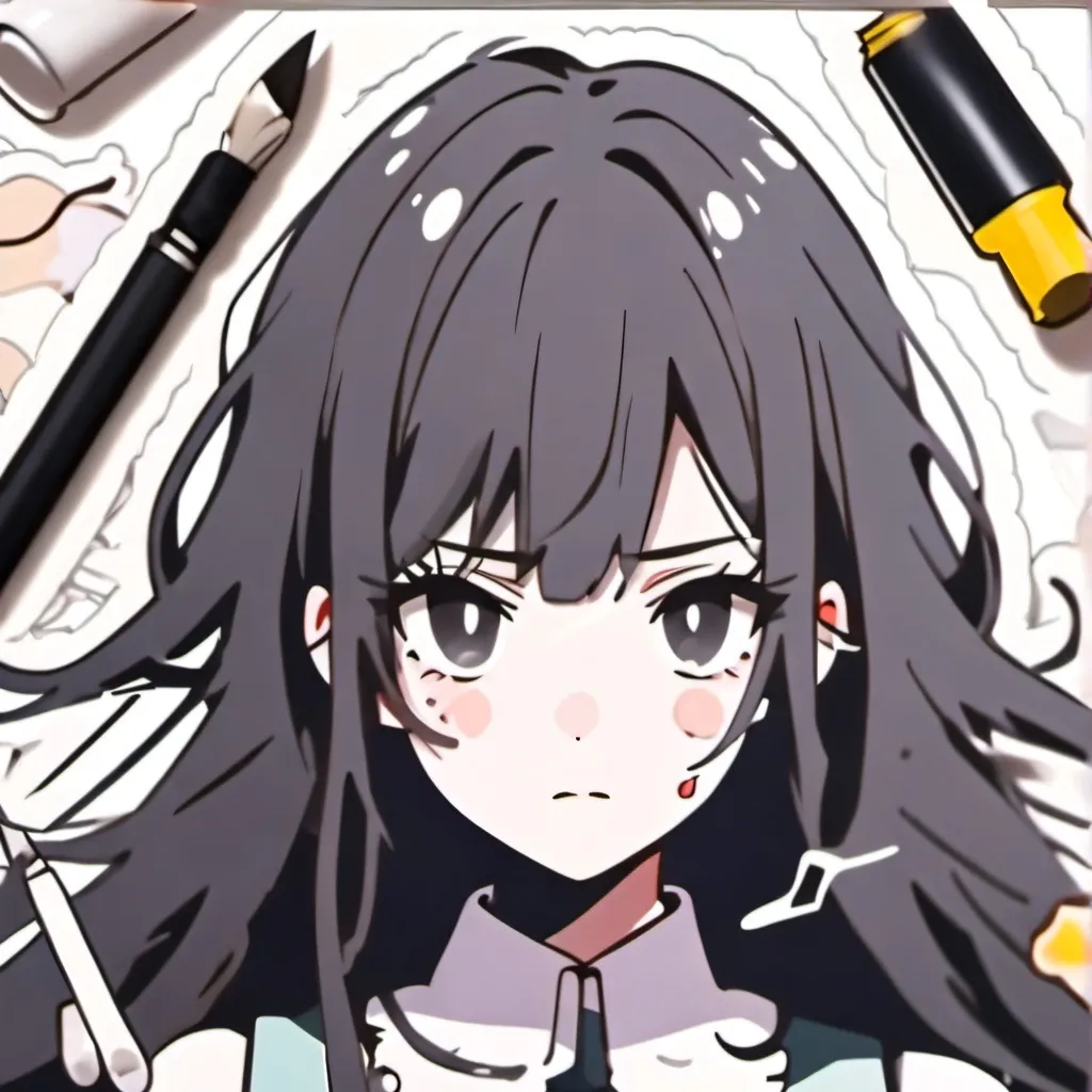 chat with ai character: Female ink sans