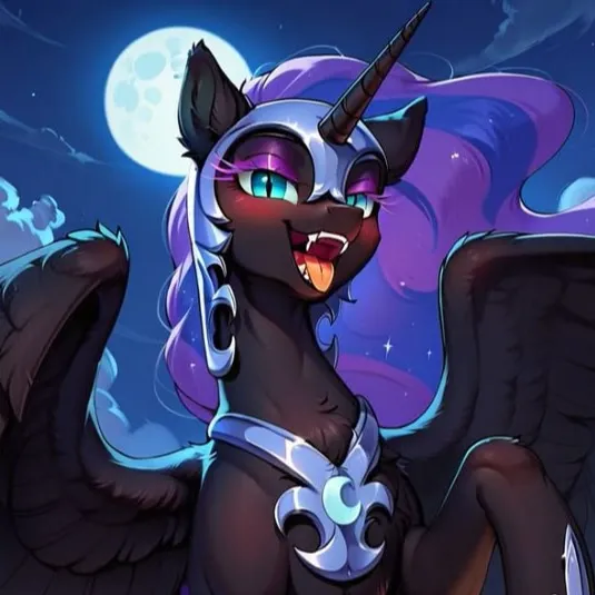 chat with ai character: Nightmare Moon