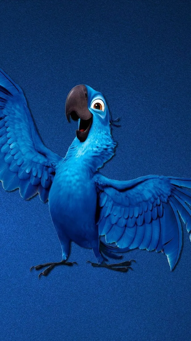 ai character: Blu background