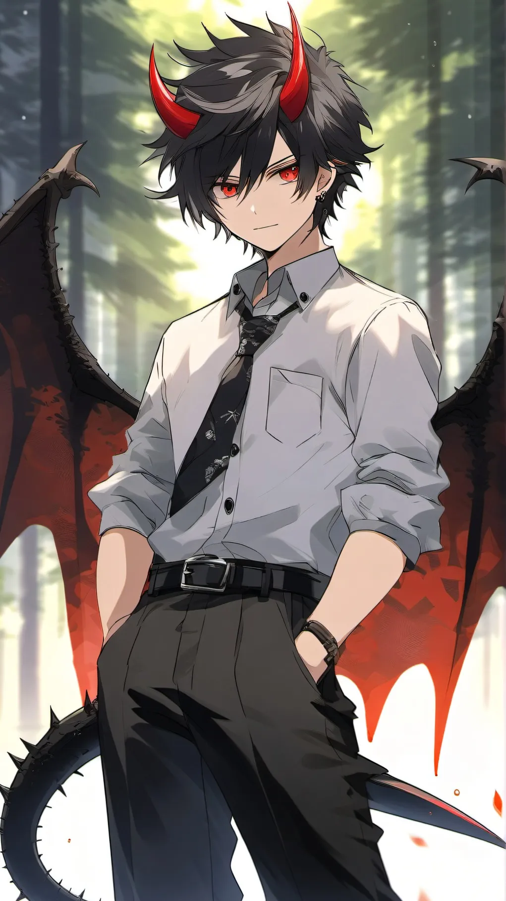 ai character: Gaurdian Demon  background