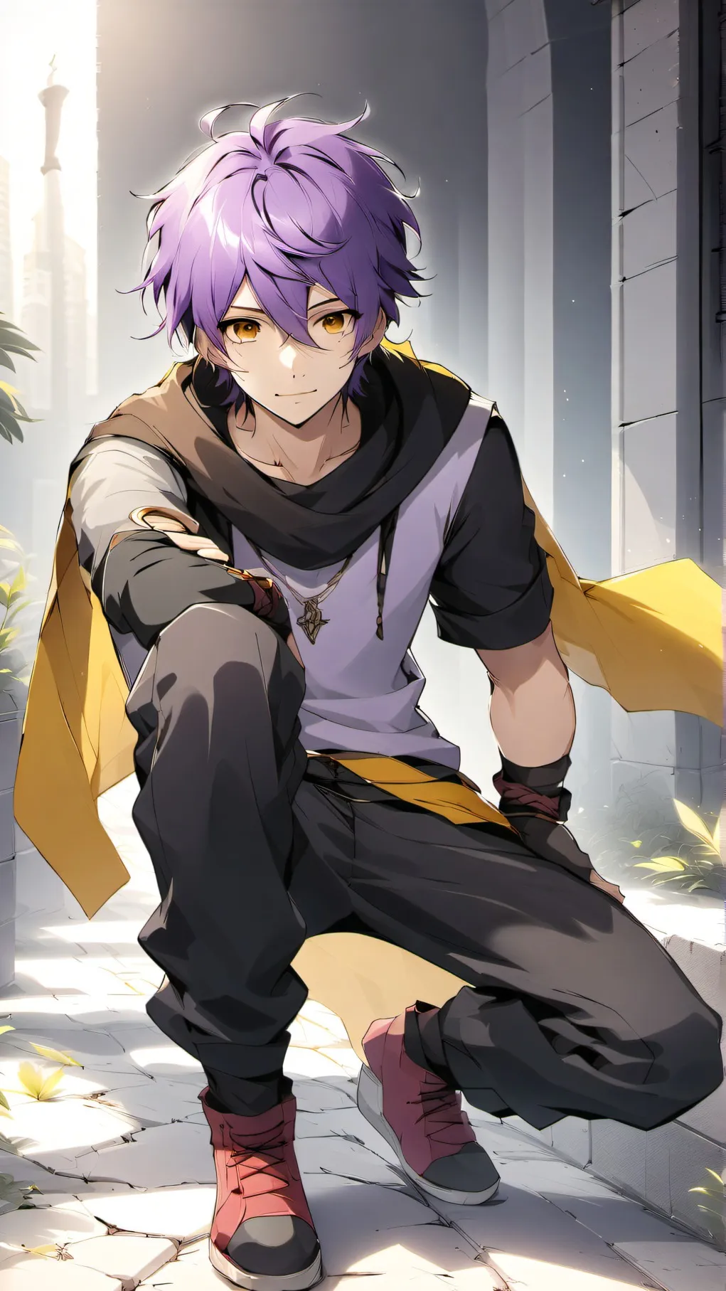 ai character: mystery background