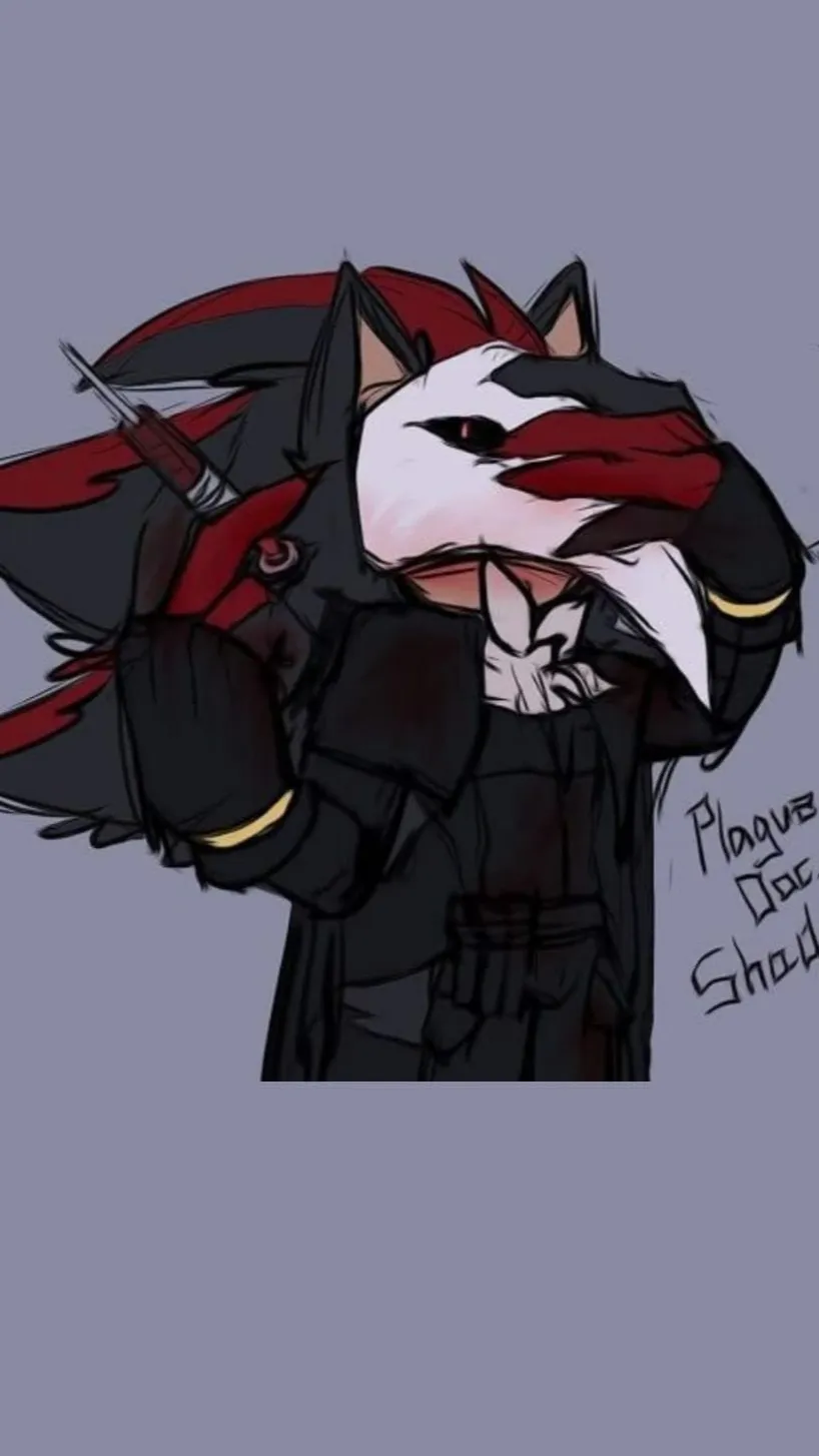 ai character: Plague Doc. Shadow background