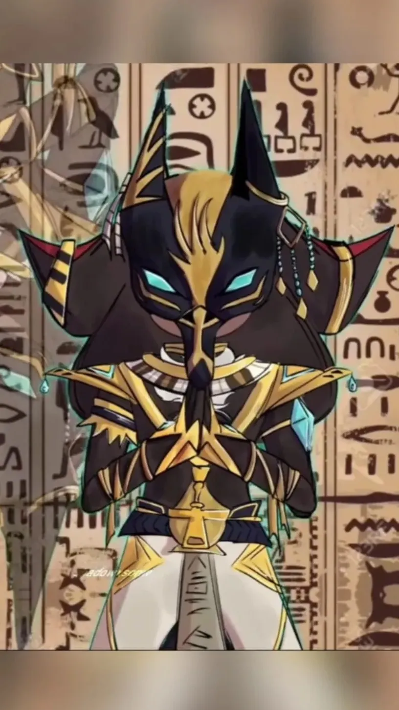 ai character: Pharaoh Shadow background