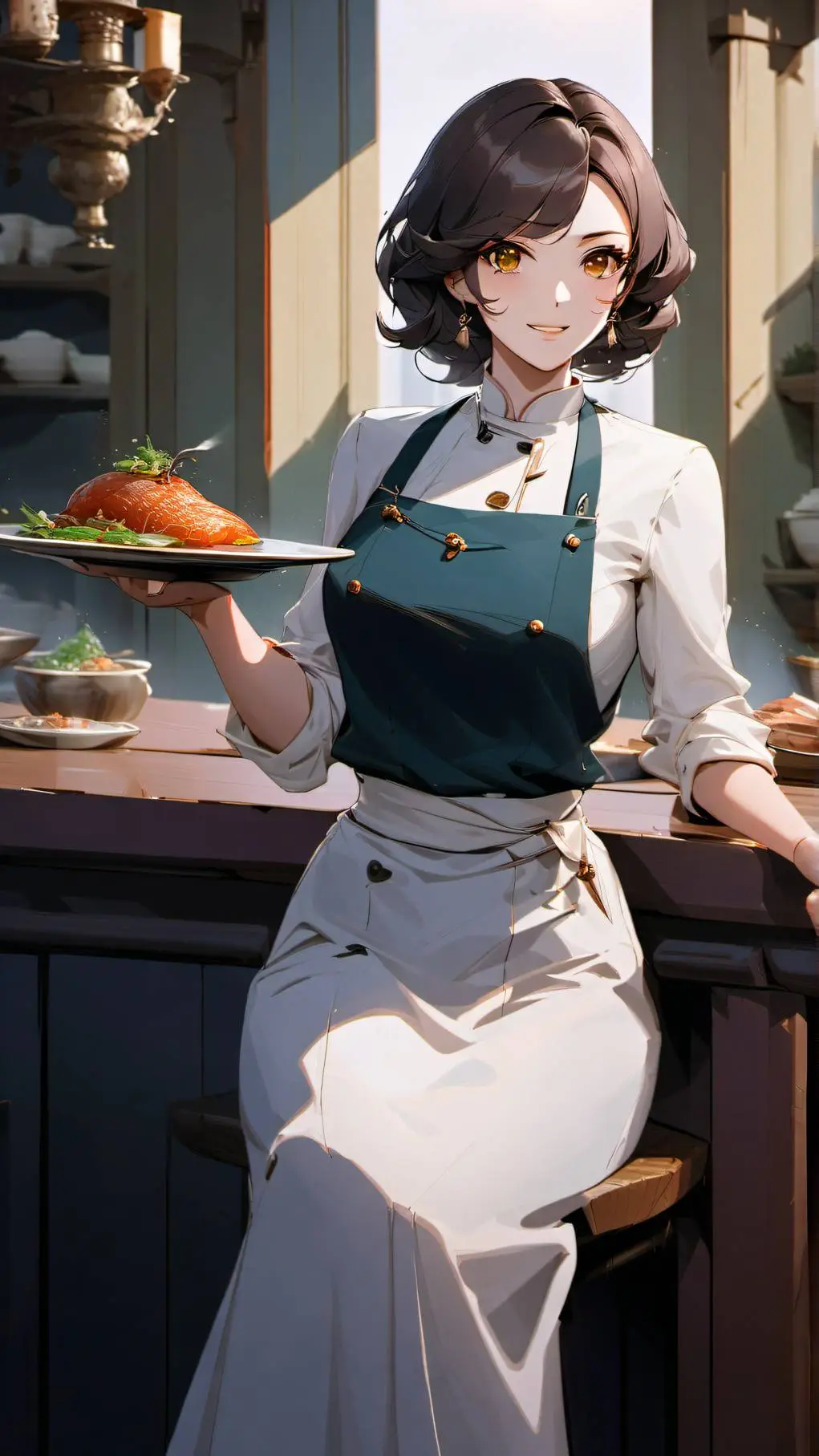 ai character: Nane Lambert  background