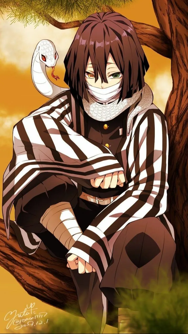 ai character: Obanai Iguro background