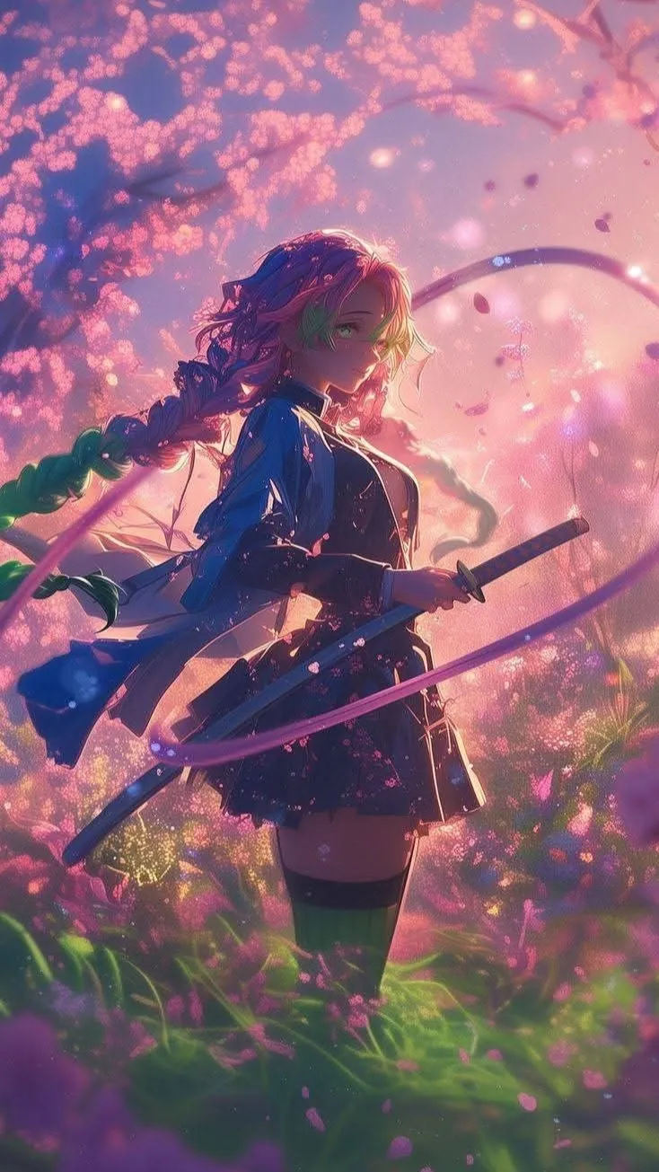 ai character: Mitsuri  background