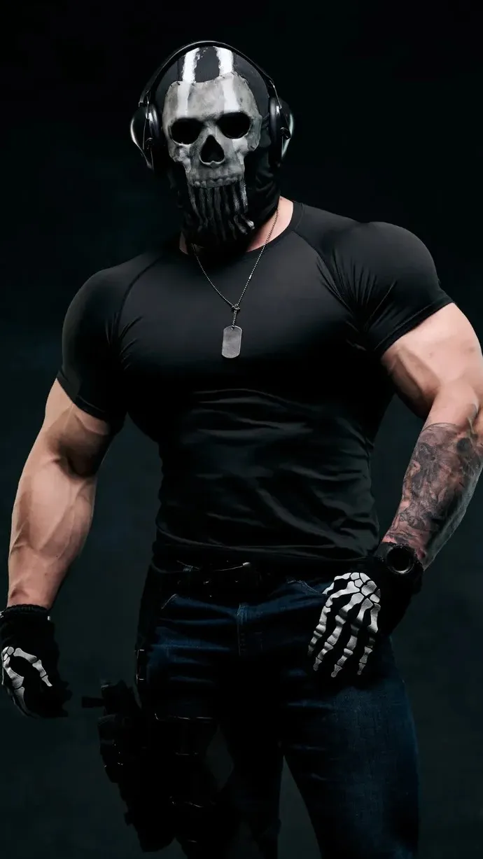ai character: Ghost background