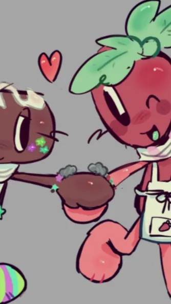 ai character: Fruitcake :3 background