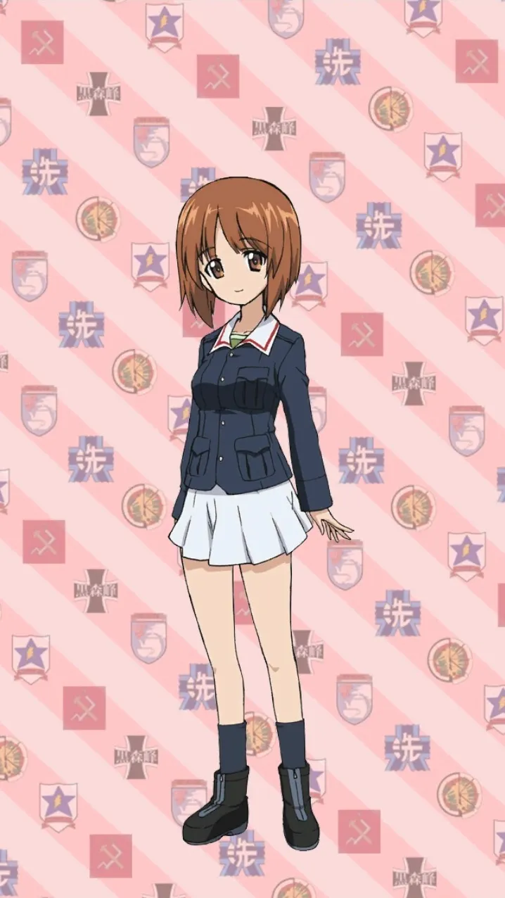 ai character: Miho Nishizumi GuP background