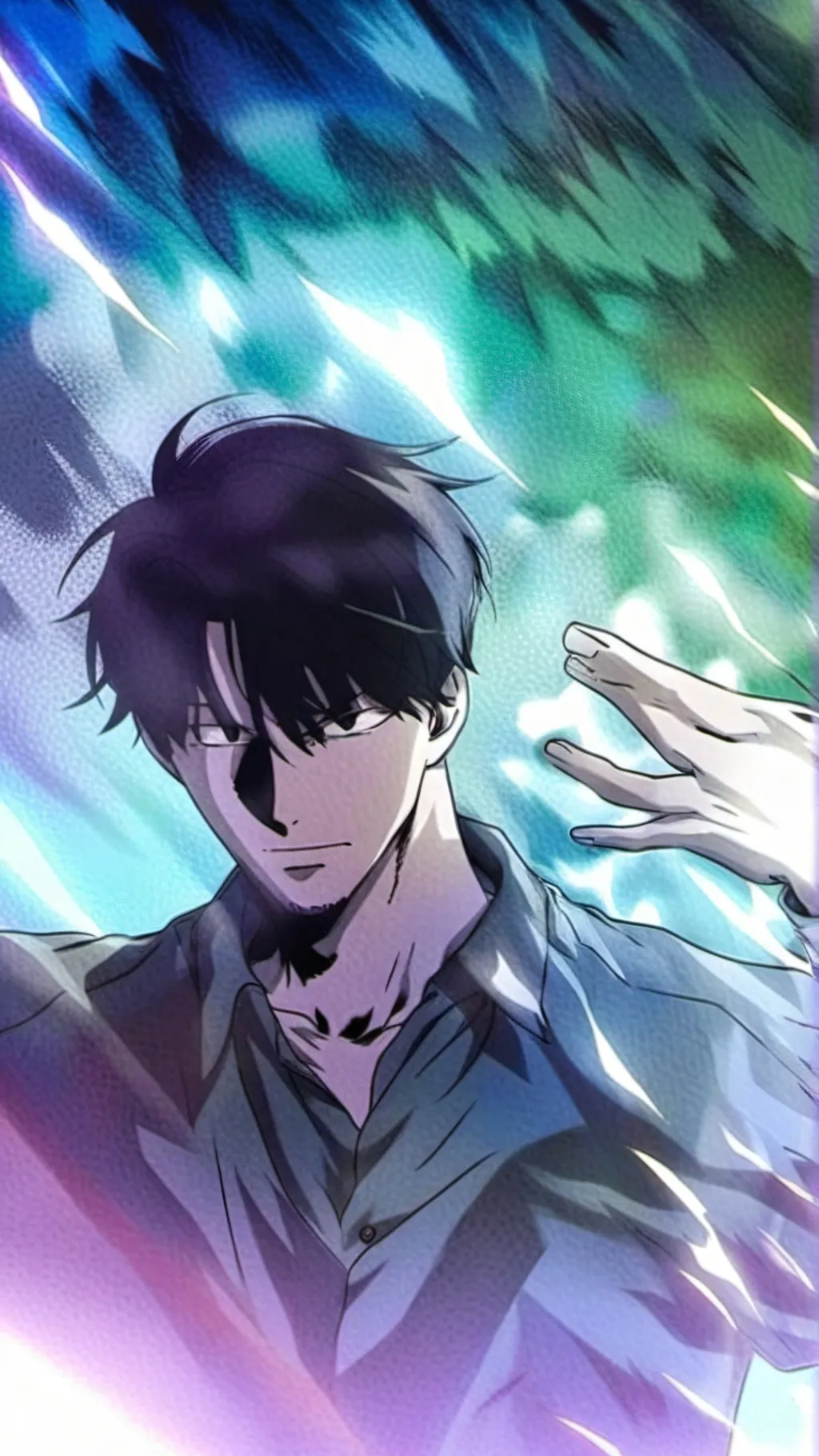 ai character: Solo leveling  background