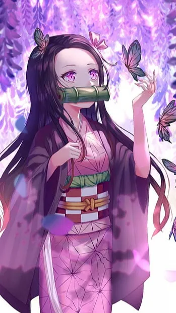 ai character: Nezuko background