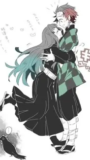ai character: Muichiro x Tanjiro background