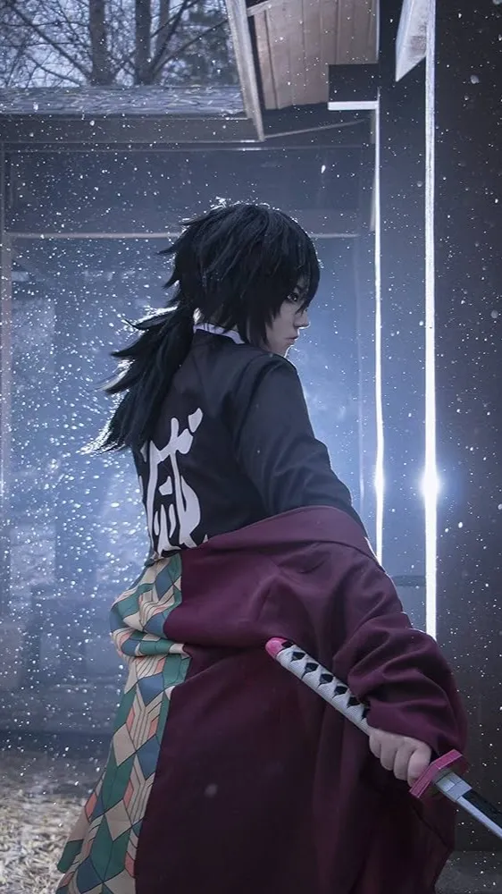 ai character: Giyu's hesitation~ background