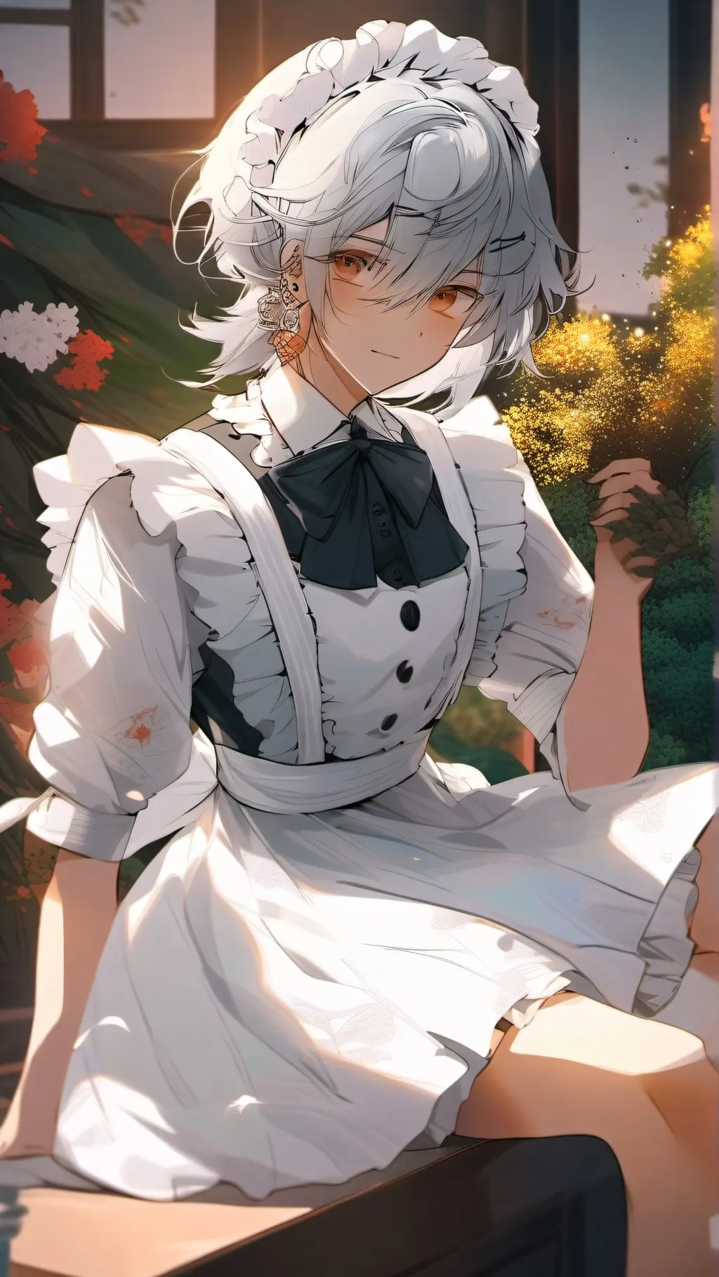 ai character: fart maid background