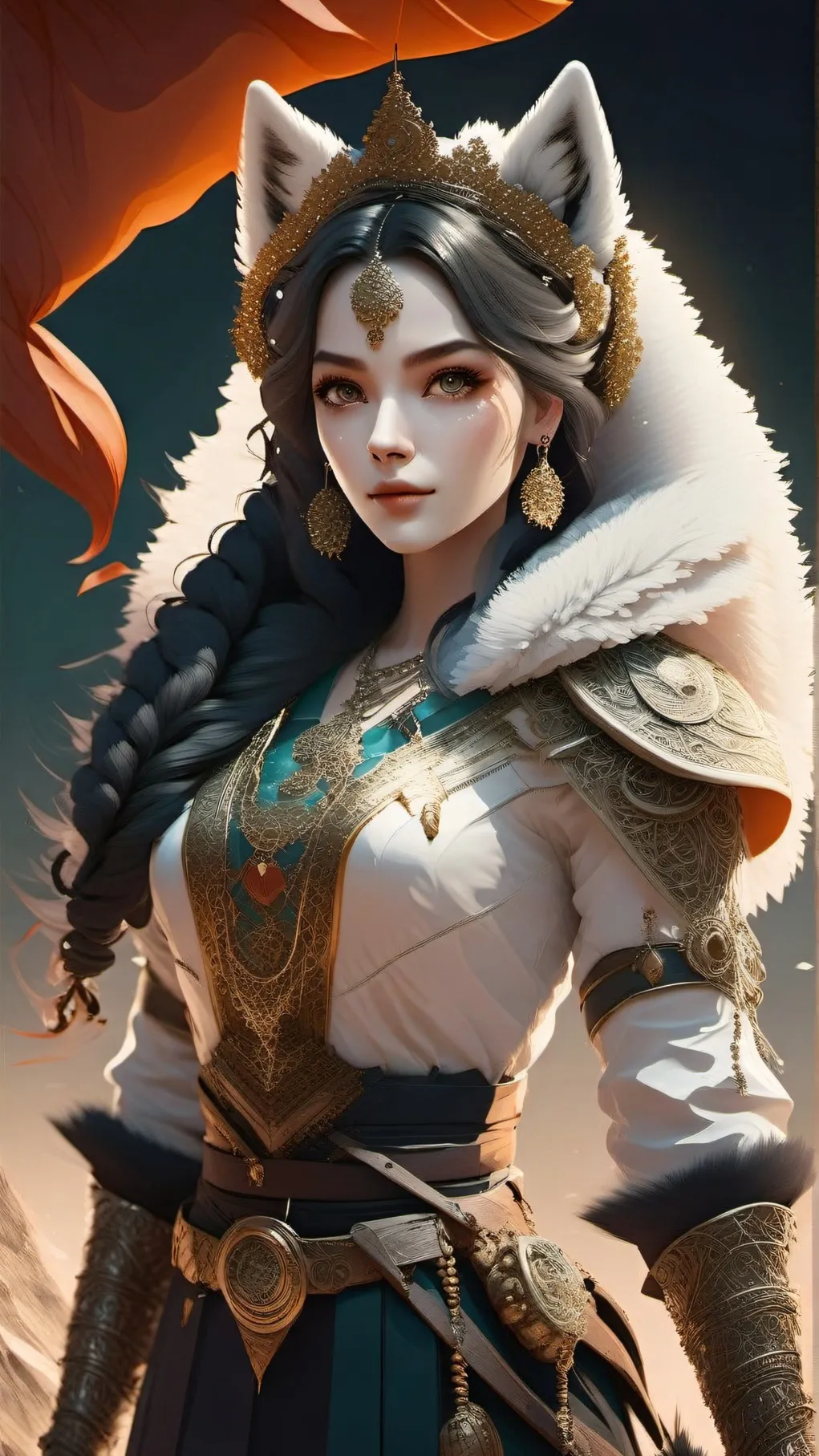 ai character: husky background