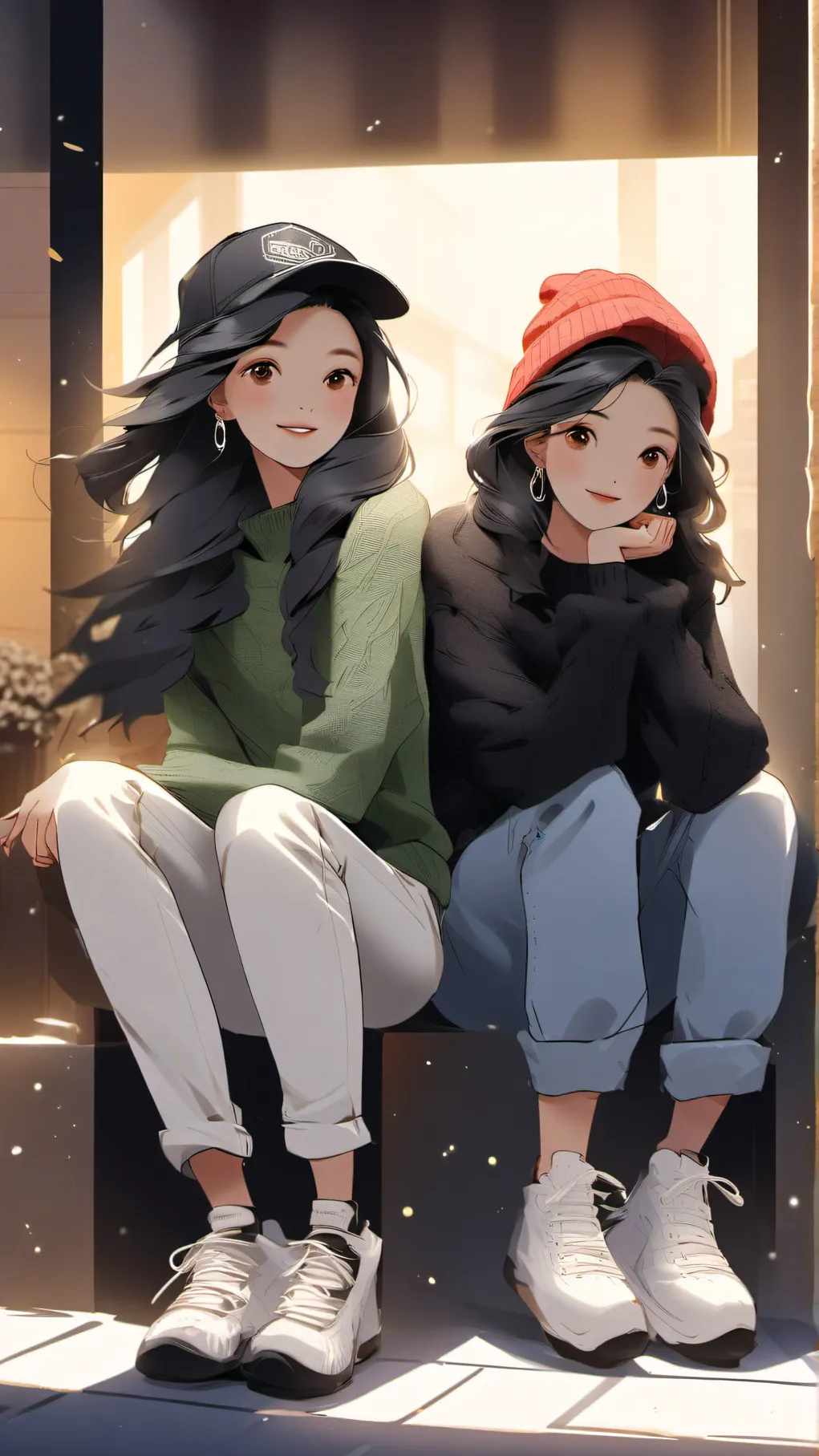 ai character: Emma and Emily background